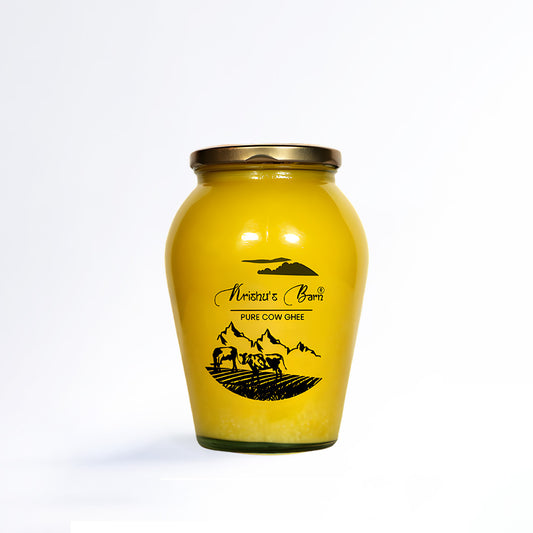 Desi Cow Ghee Pack of 1 Litre | Binola Process | Glass Jar